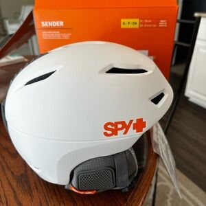 SPY White and Orange VR Helmet